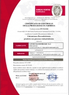Certificato di controllo della produzione in fabbrica - Cifa Universal